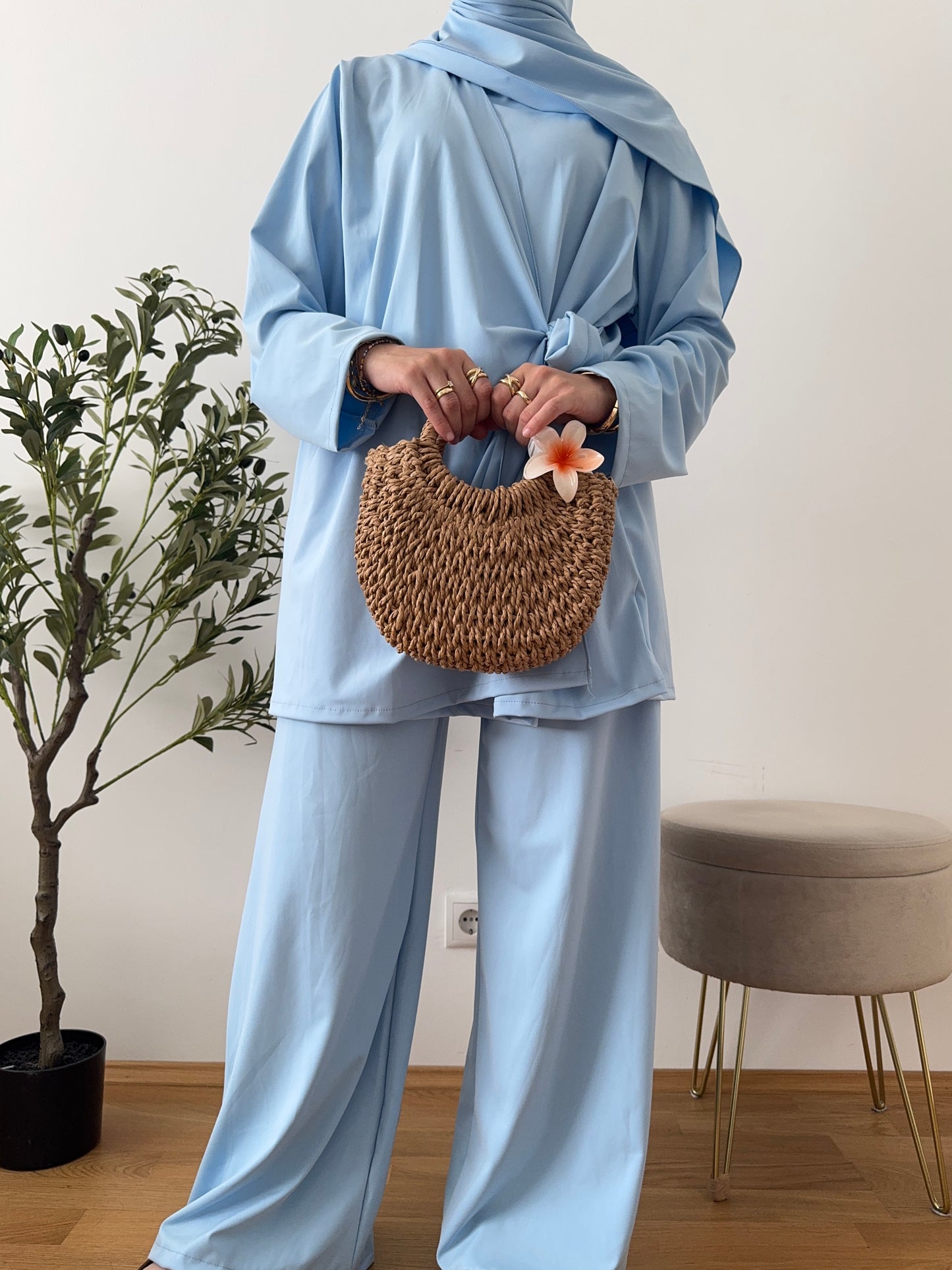 Cross Burkini hellblau