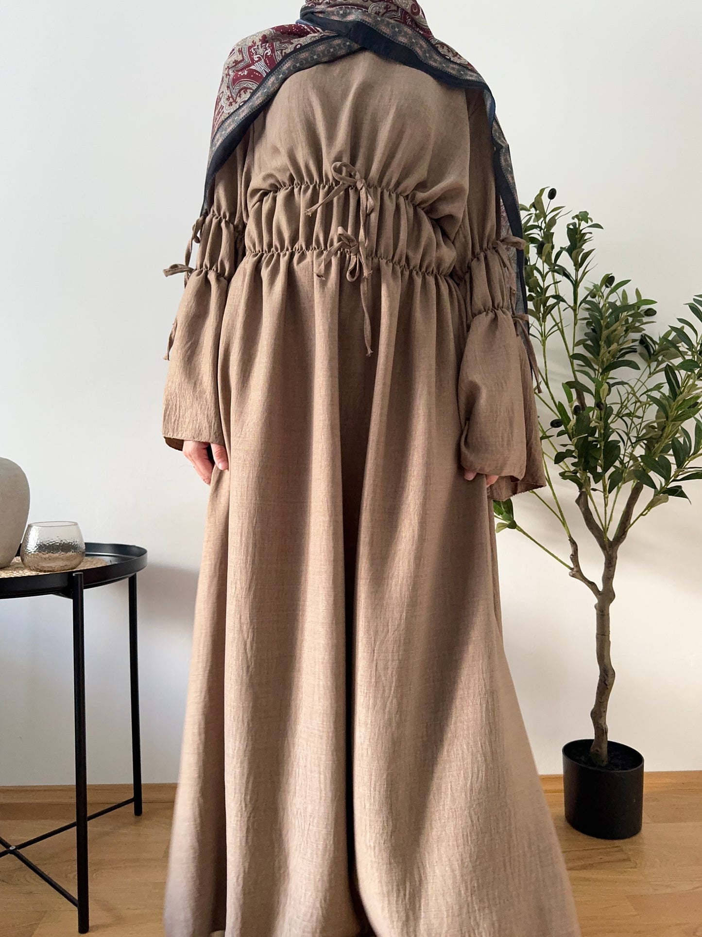 Zahra Kleid hellbraun