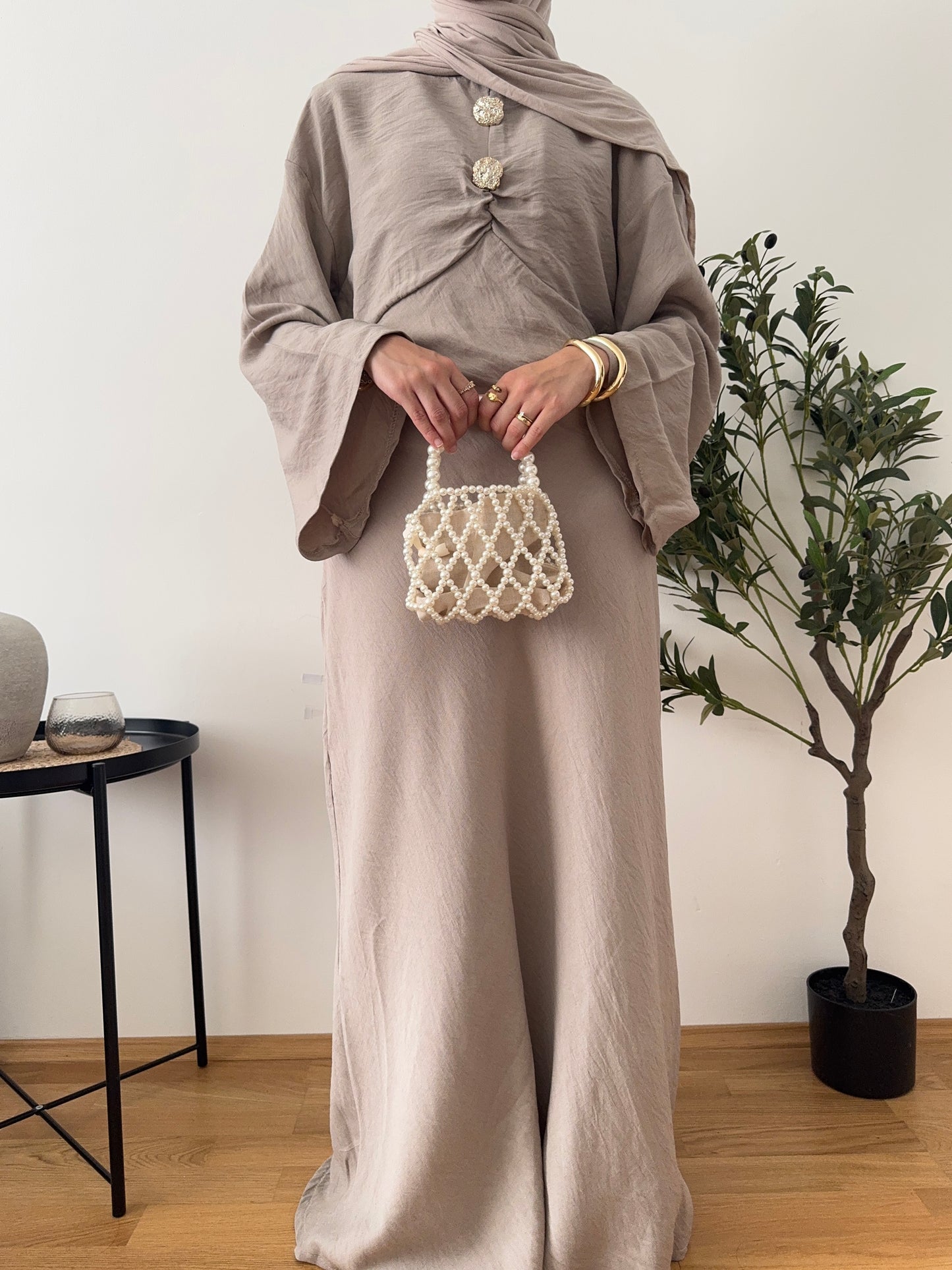 Tuba Kleid taupe