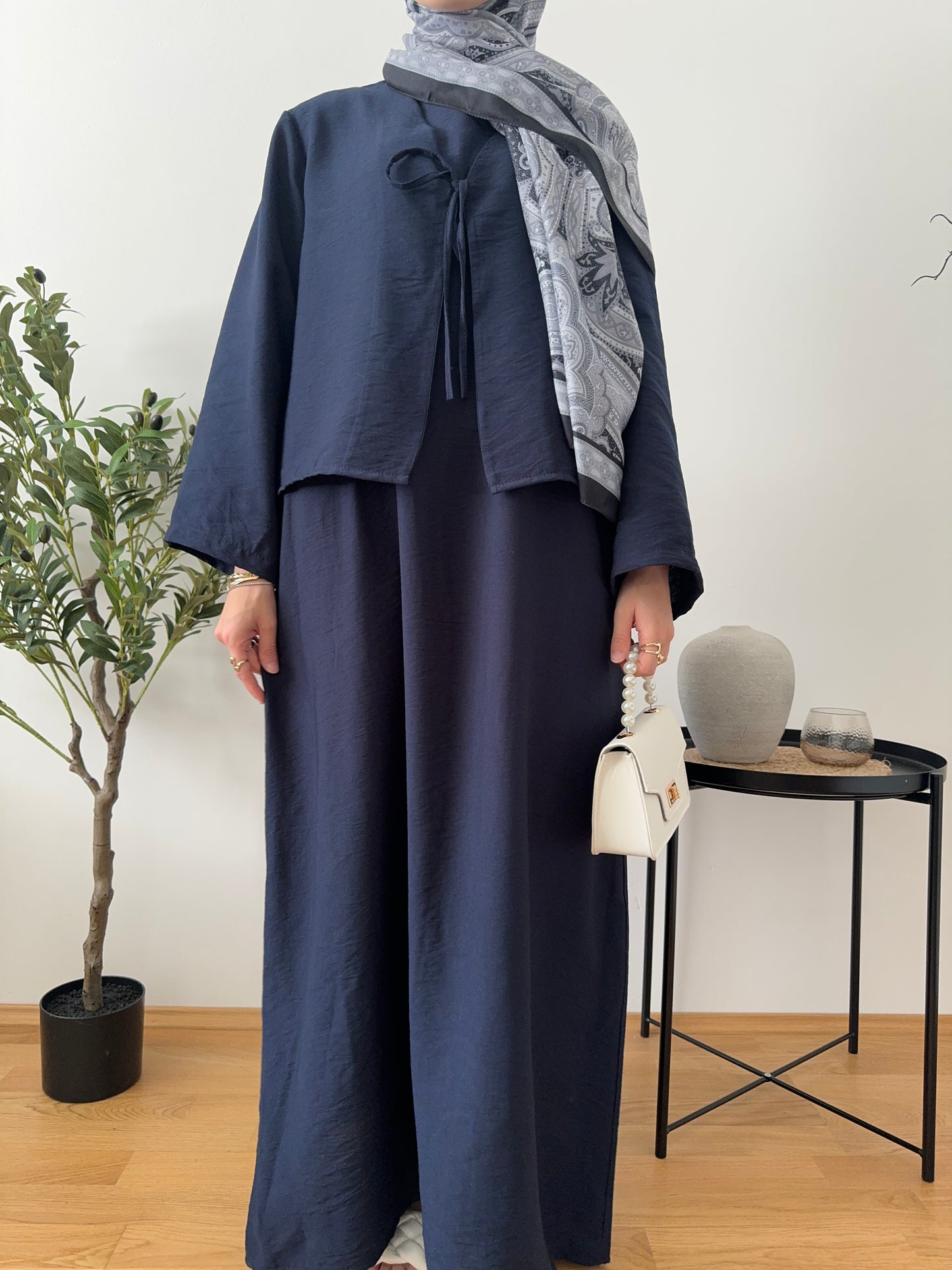 Amal Zweiteiler Kleid dunkelblau