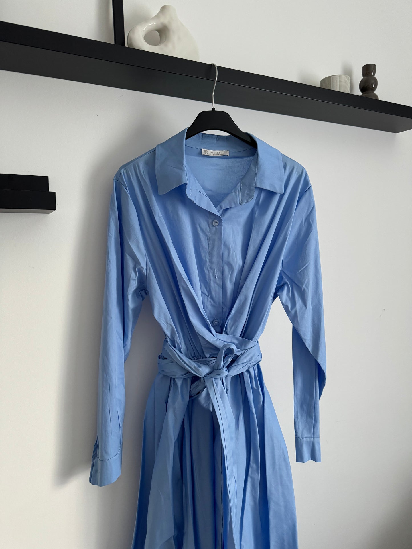Shirin Hemdkleid blau