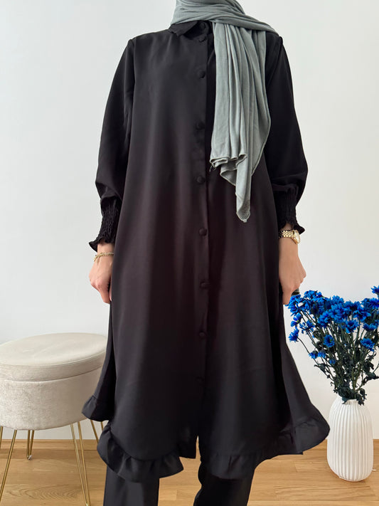 Zweiteiler Medina Seide schwarz