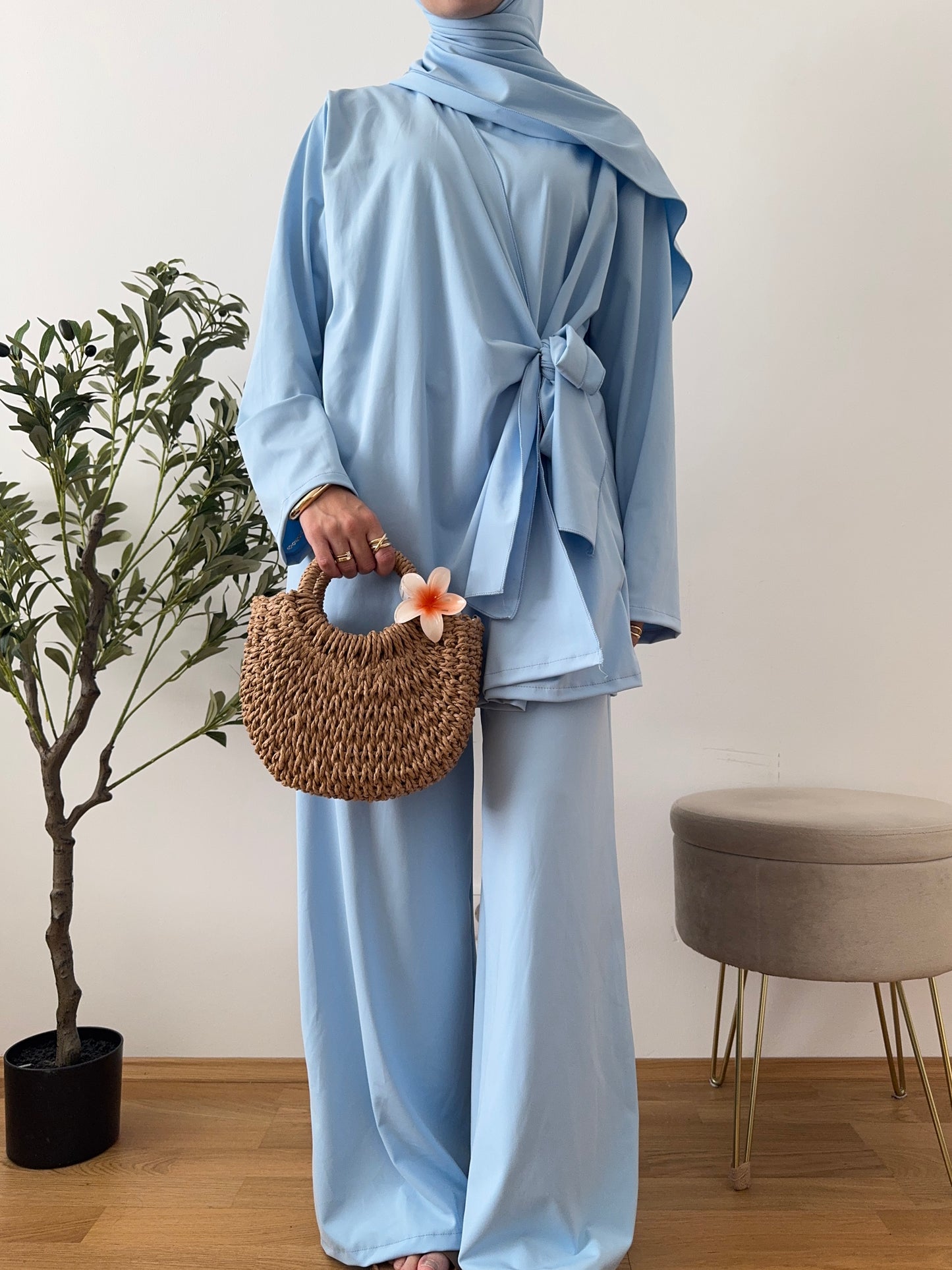 Cross Burkini hellblau