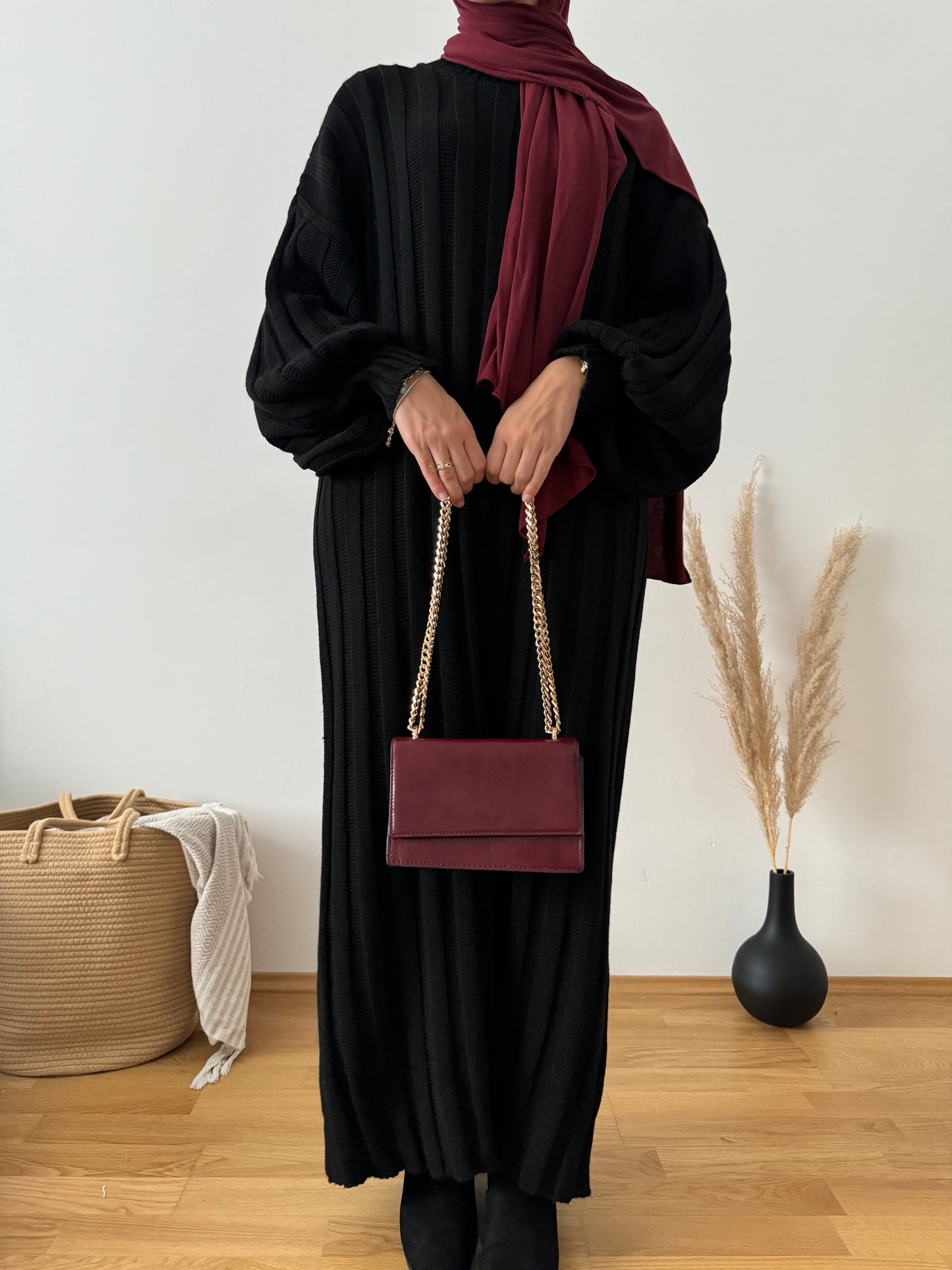 Selina Strick Kleid schwarz