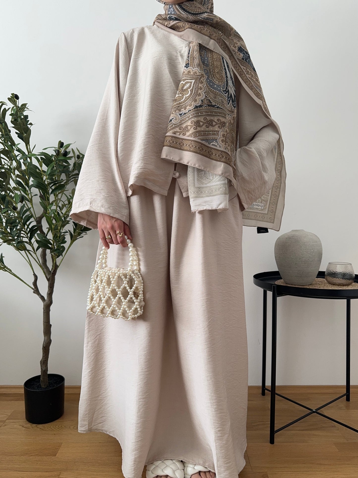 Sude Zweiteiler creme