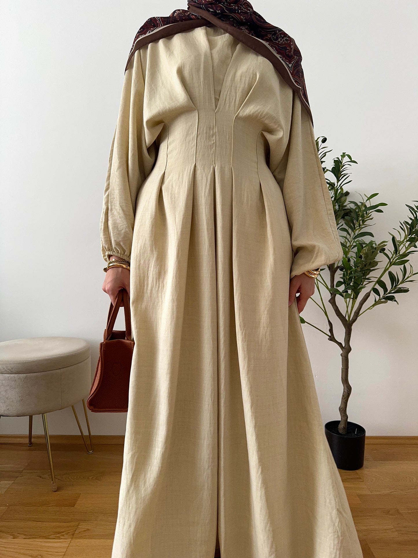 Aliya Kleid beige