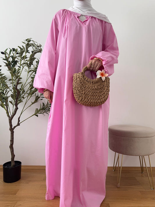 Latifa Baumwoll-Kleid pink