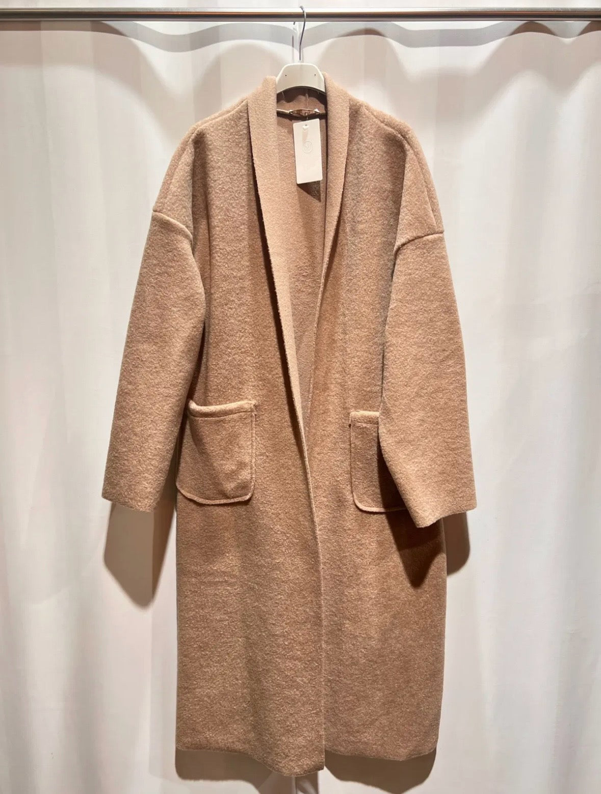 Liya Oversized Teddy Mantel camel