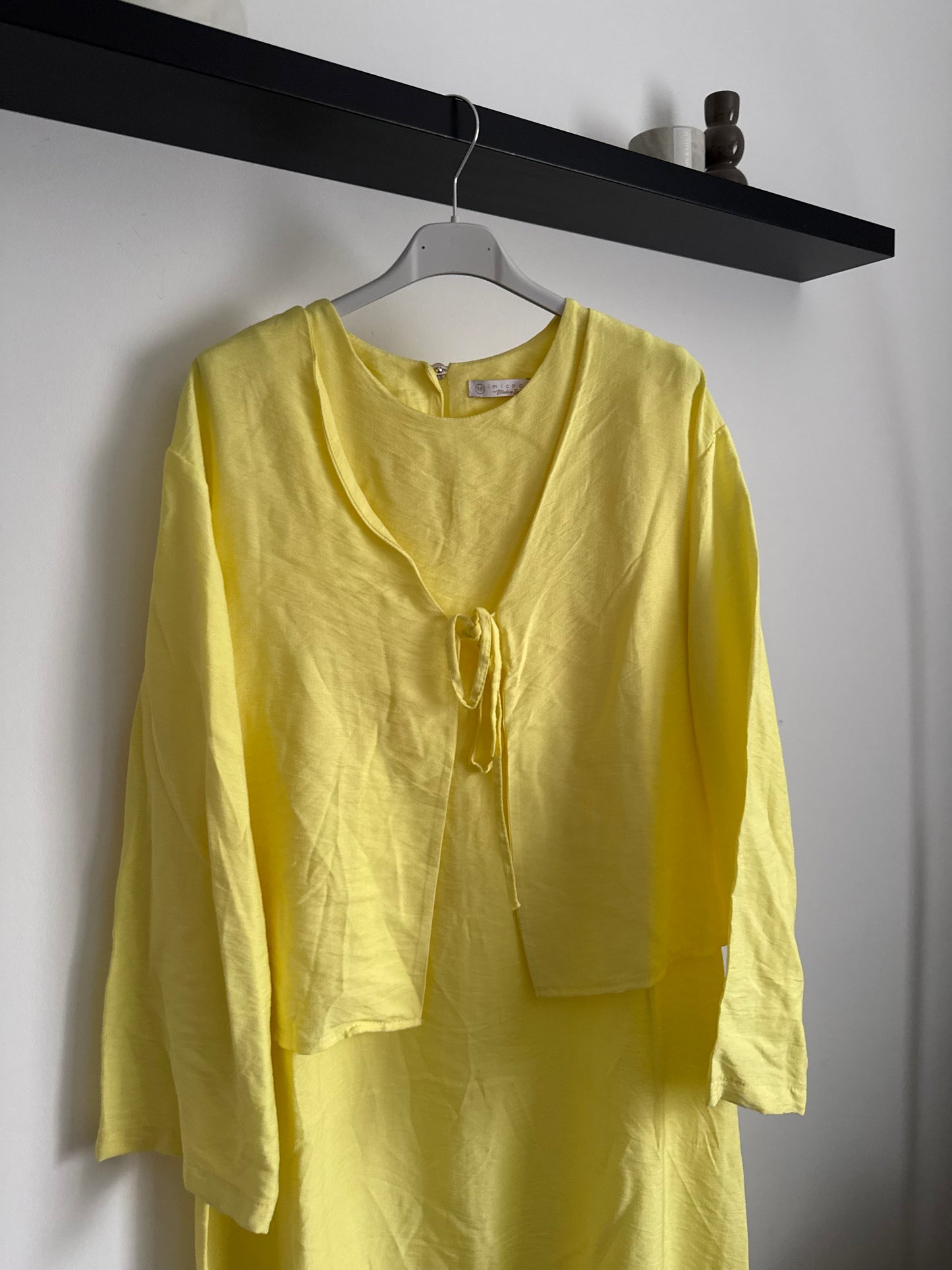 Amal Zweiteiler Kleid gelb