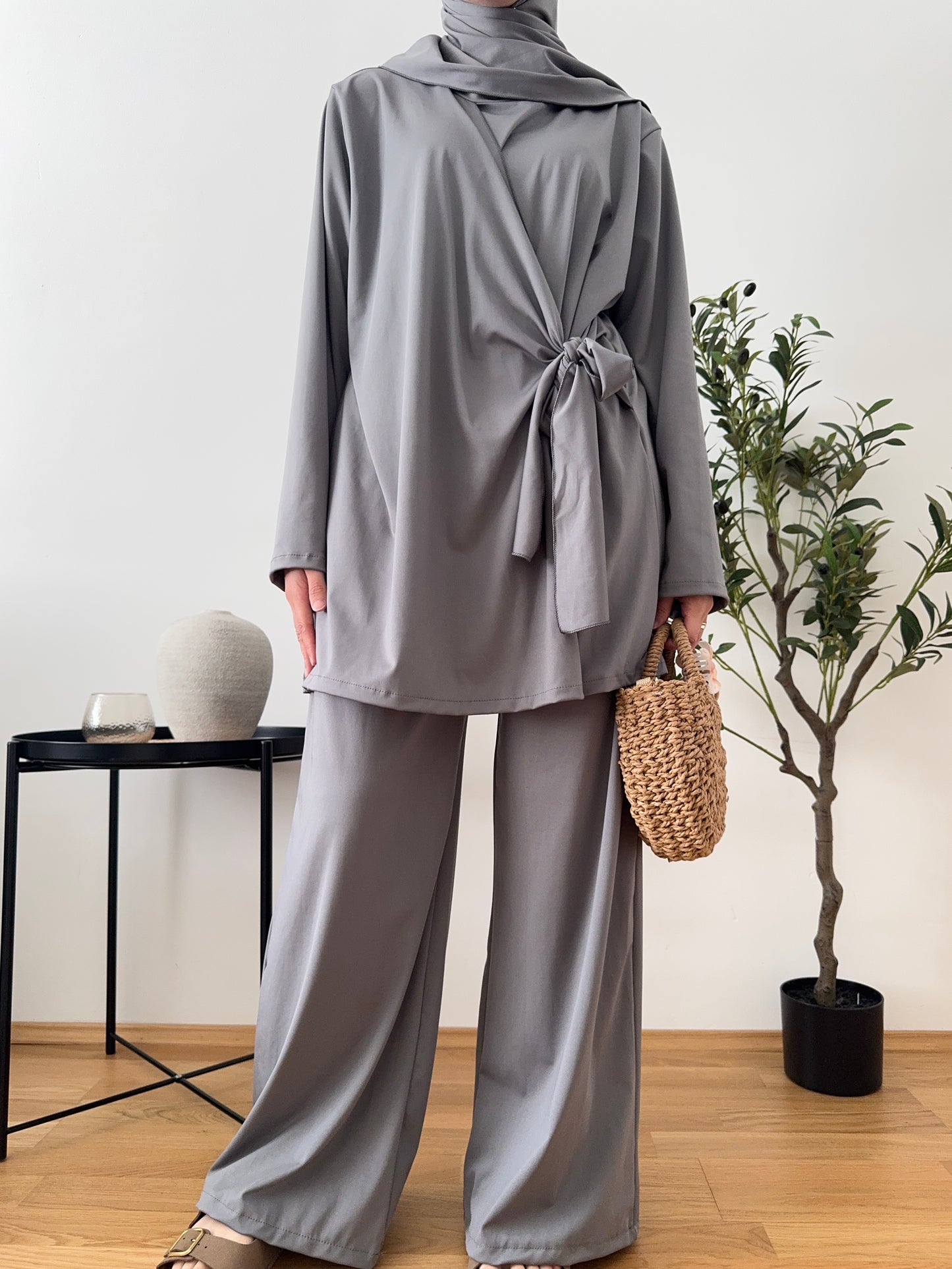 Cross Burkini grau