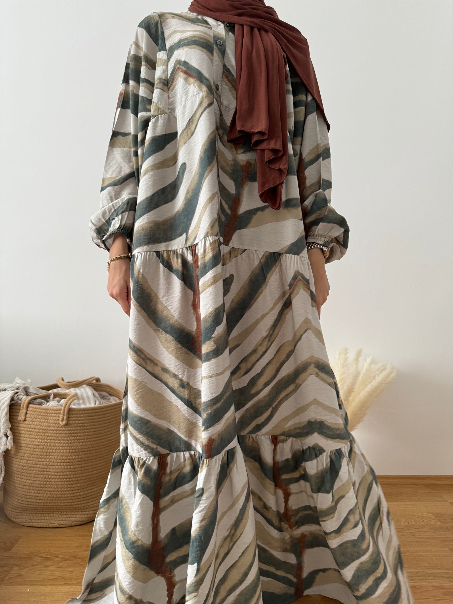 Boho Kleid grün