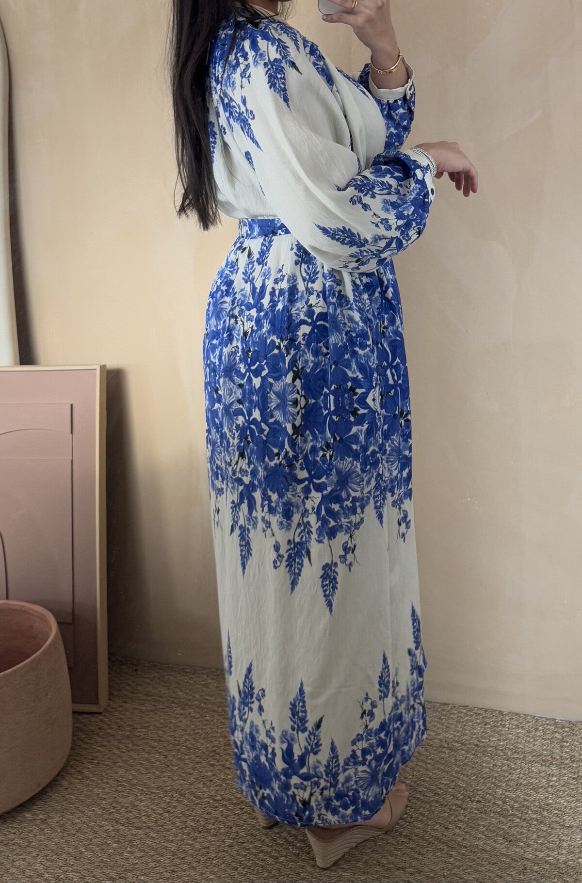 Nour Kleid blau