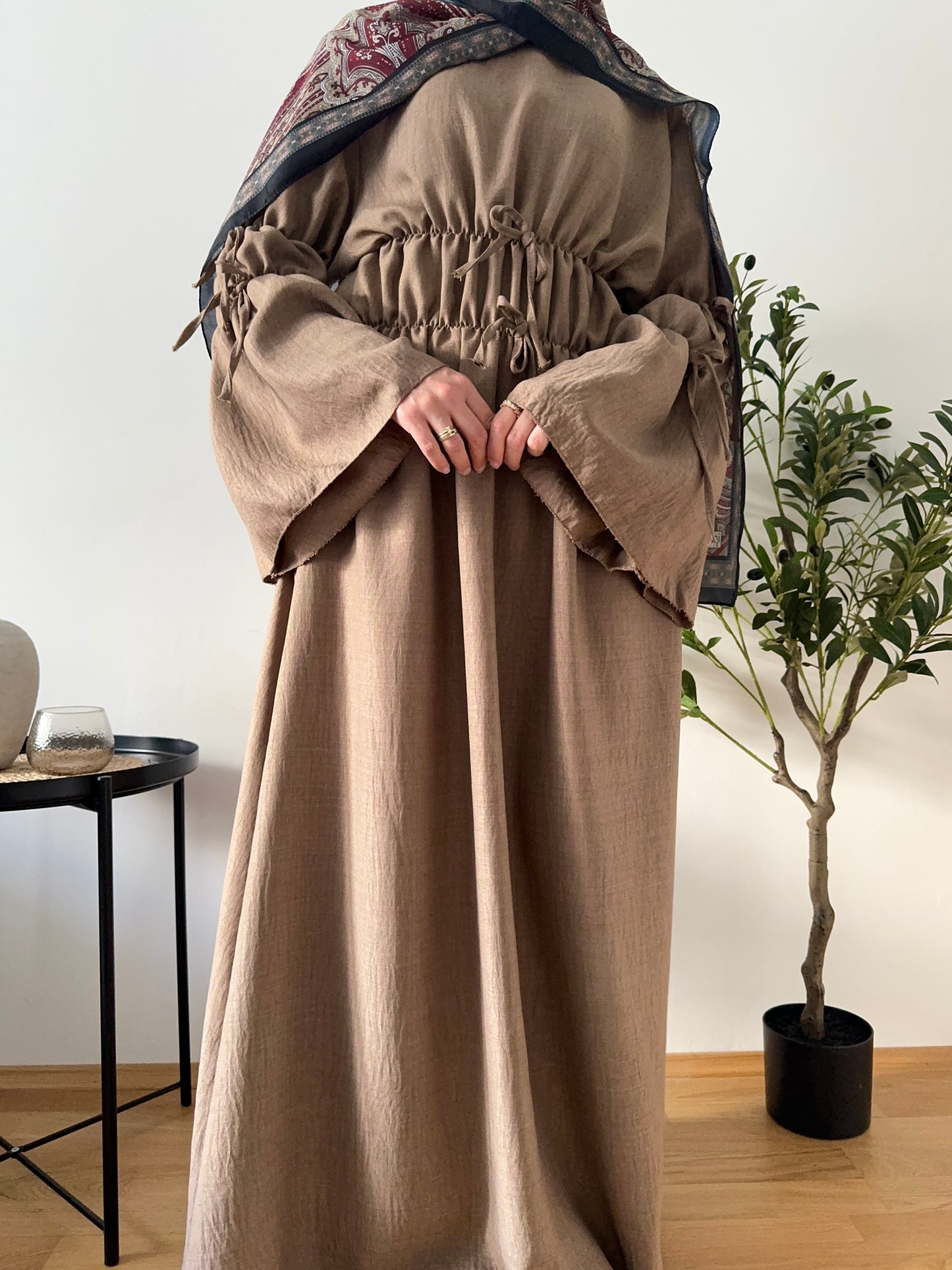 Zahra Kleid hellbraun