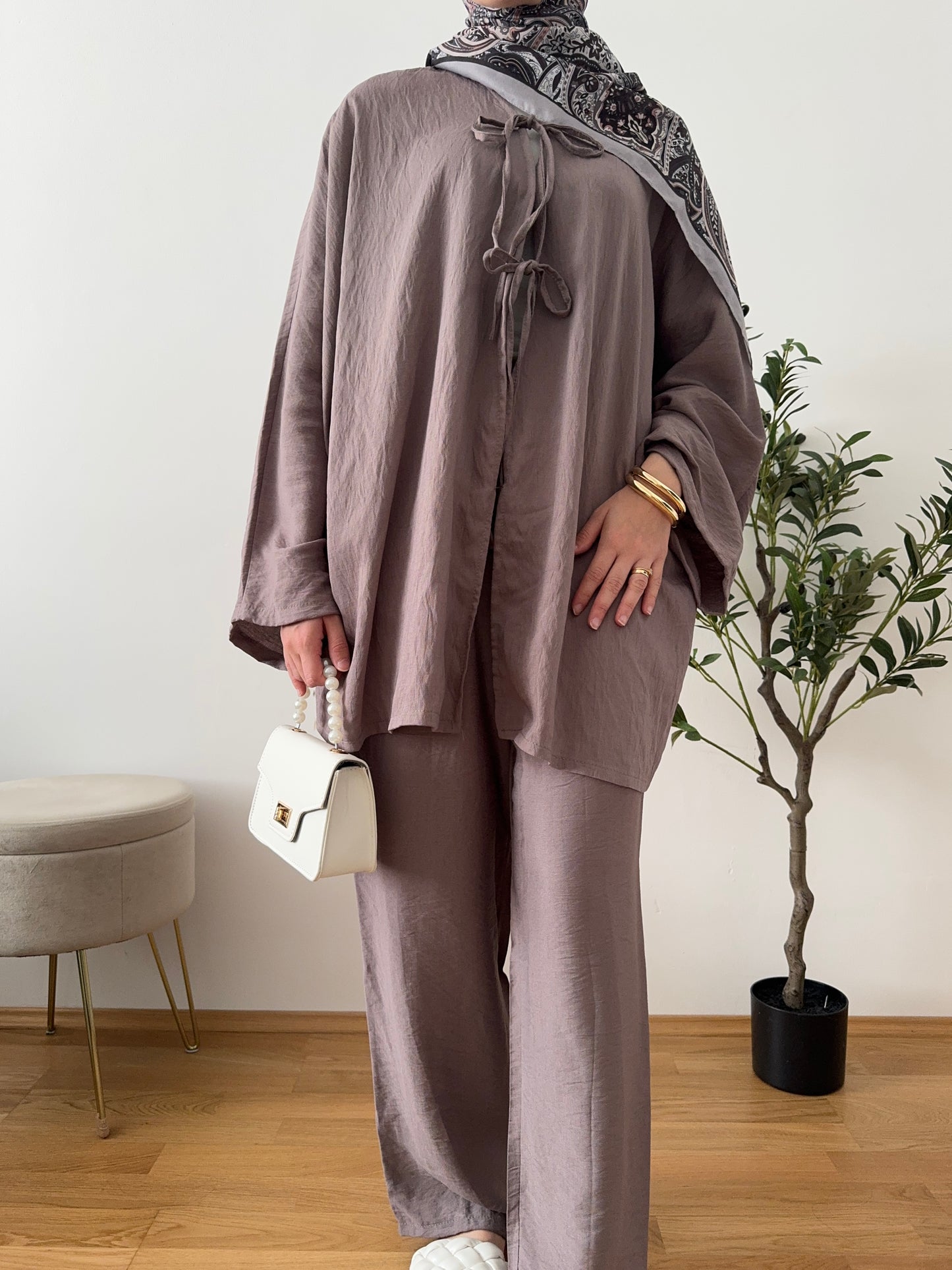 Mila Zweiteiler taupe