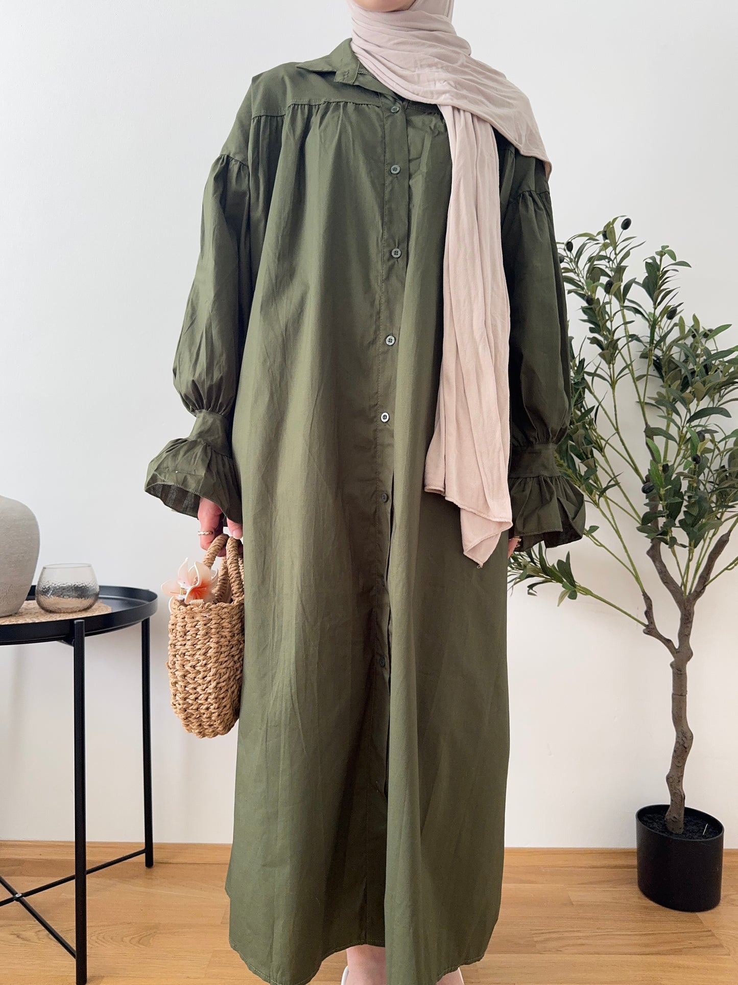 Zayna Kleid khaki