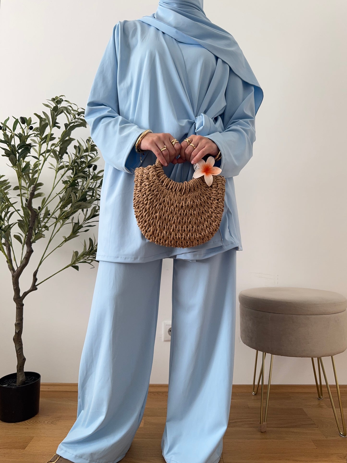 Cross Burkini hellblau
