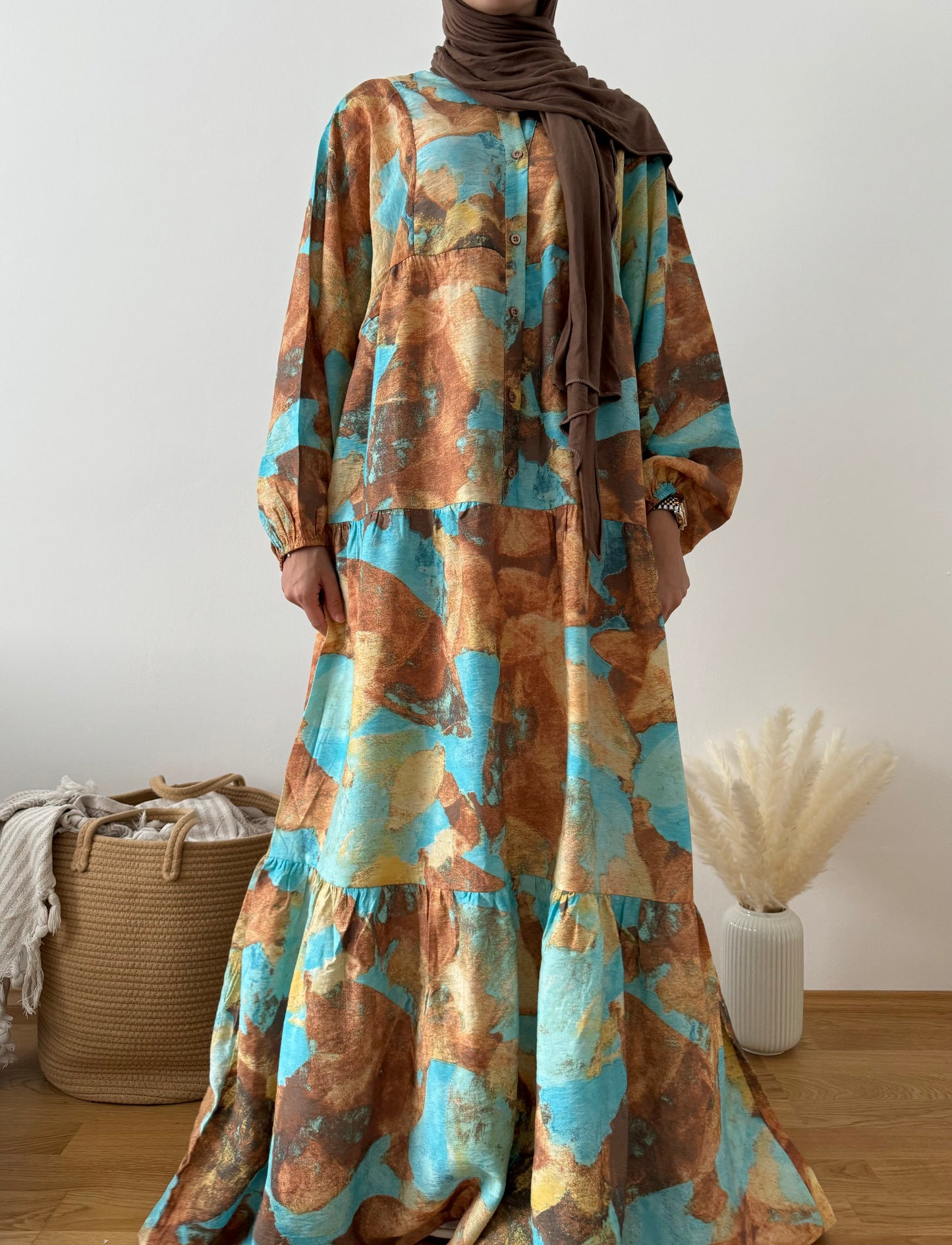 Boho Kleid türkis