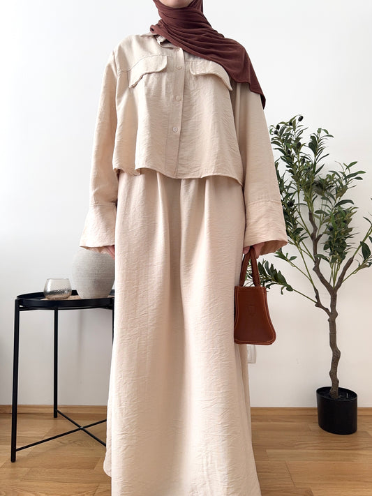 Nisa Zweiteiler creme