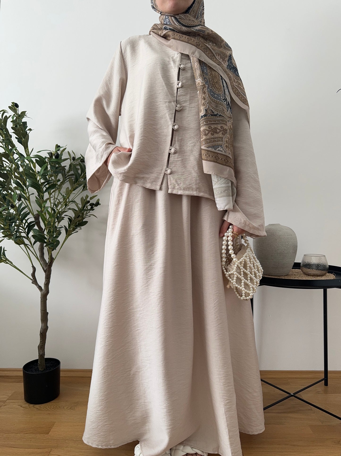 Sude Zweiteiler creme