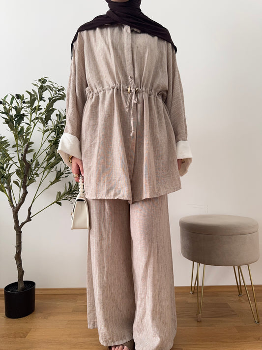 Samira Zweiteiler beige