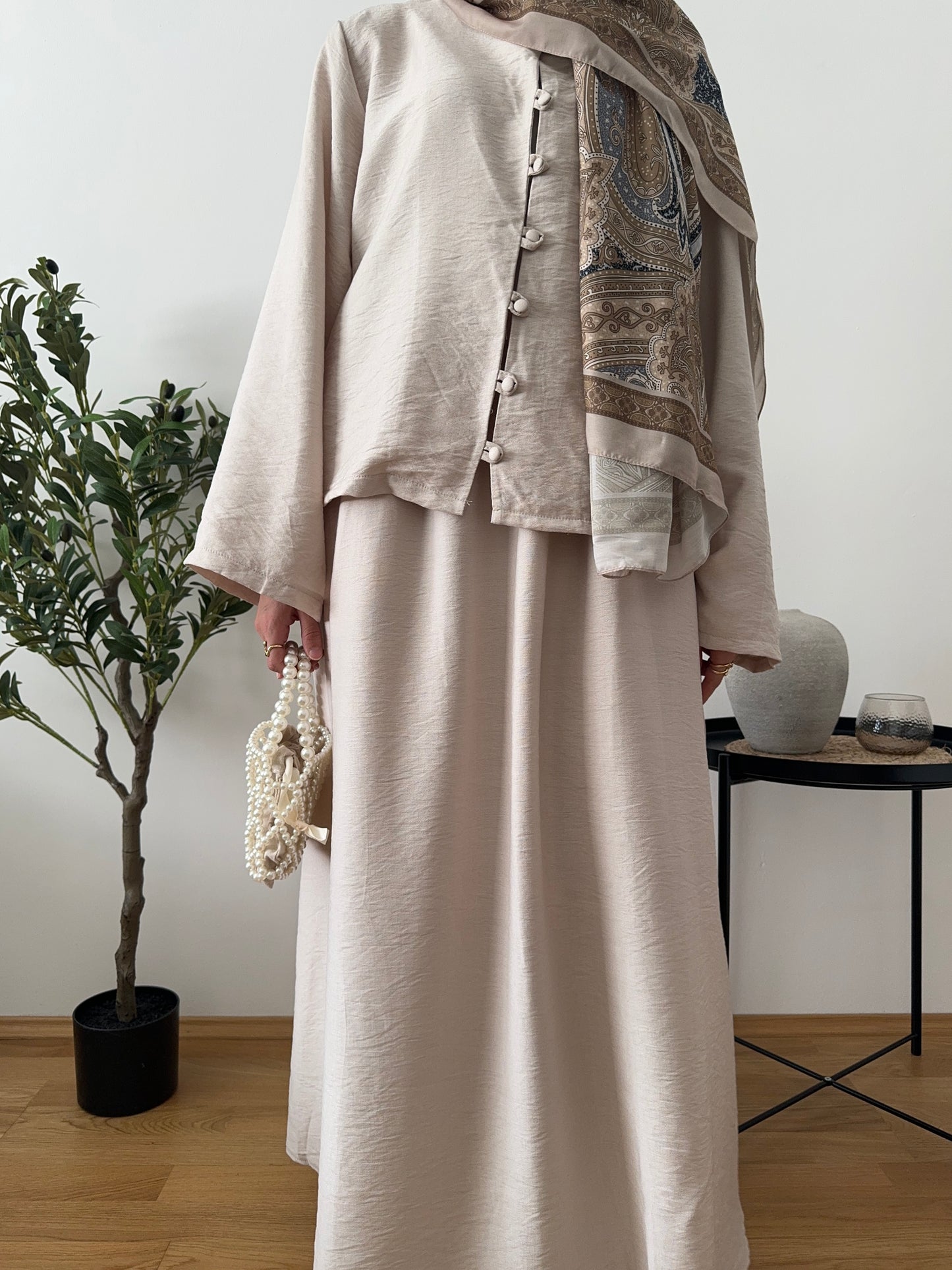 Sude Zweiteiler creme