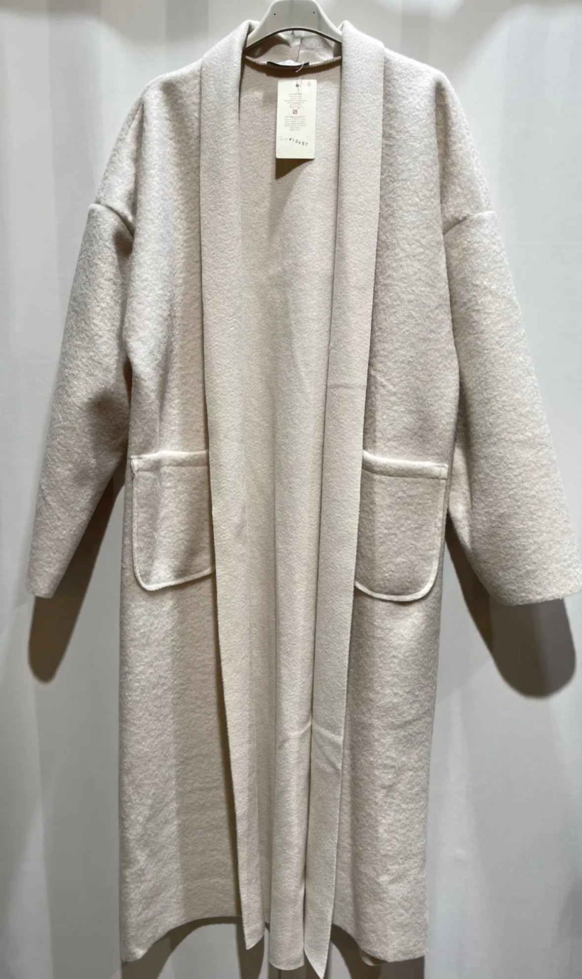 Liya Oversized Teddy Mantel creme