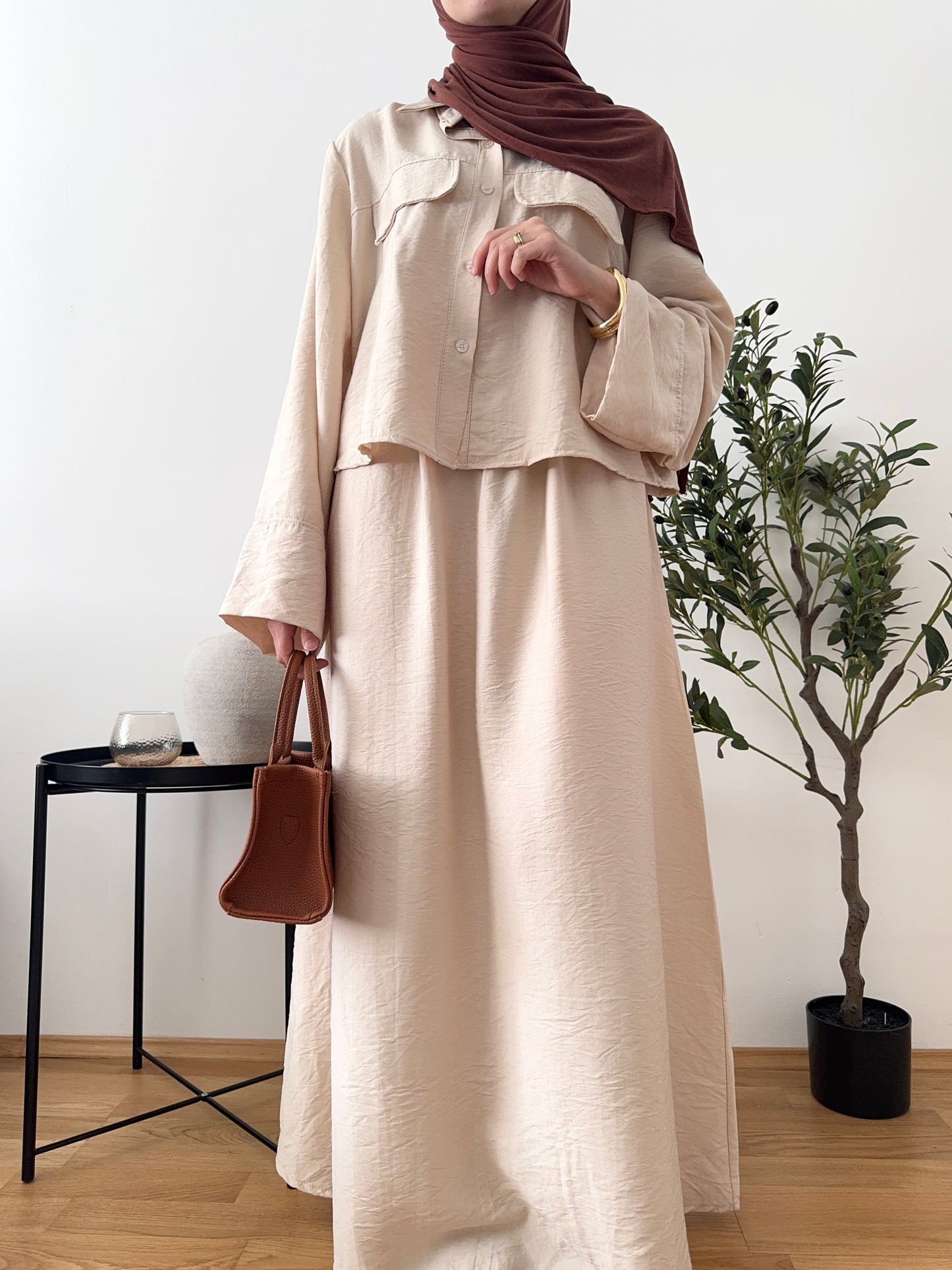 Nisa Zweiteiler creme
