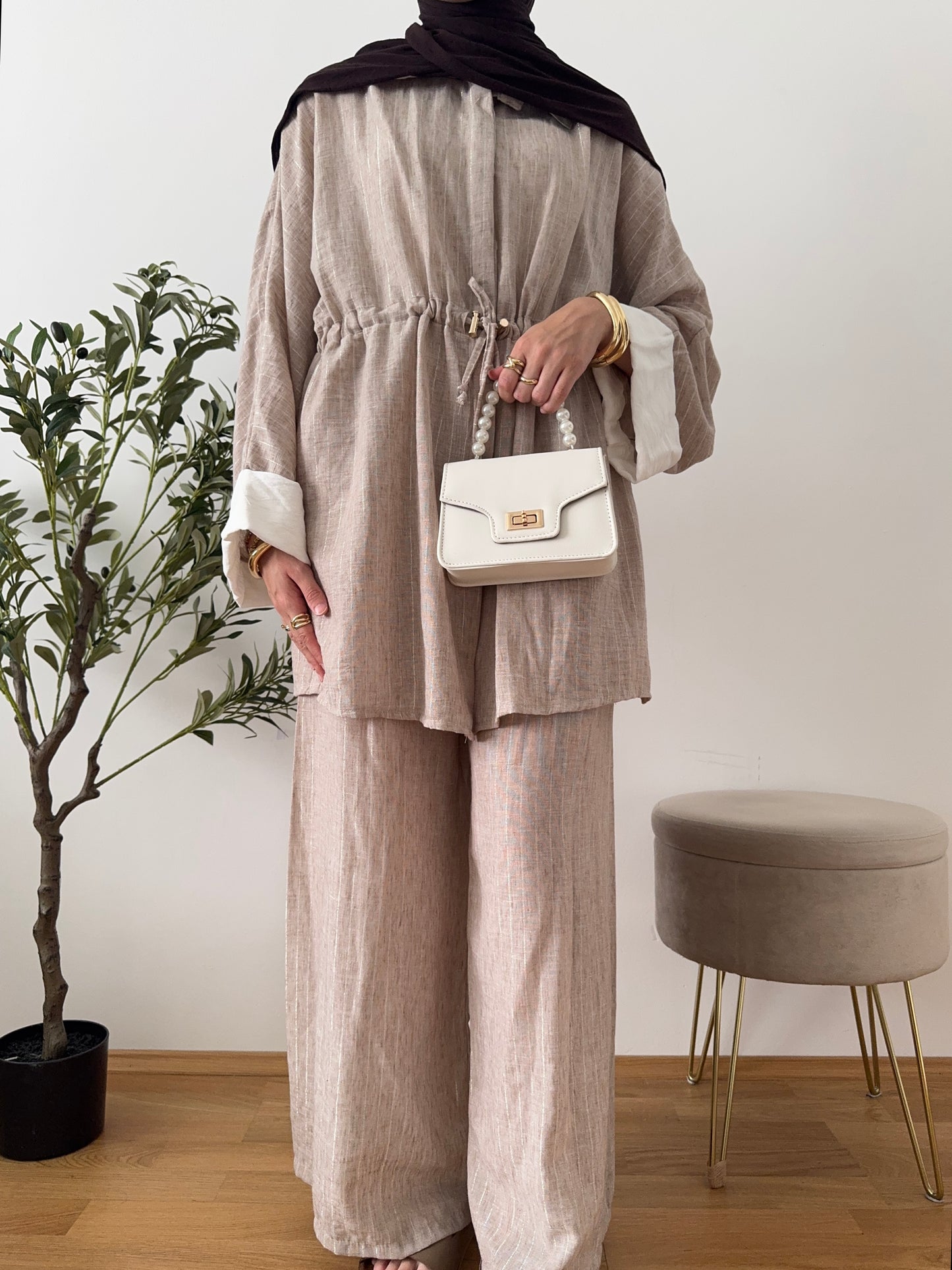 Samira Zweiteiler beige