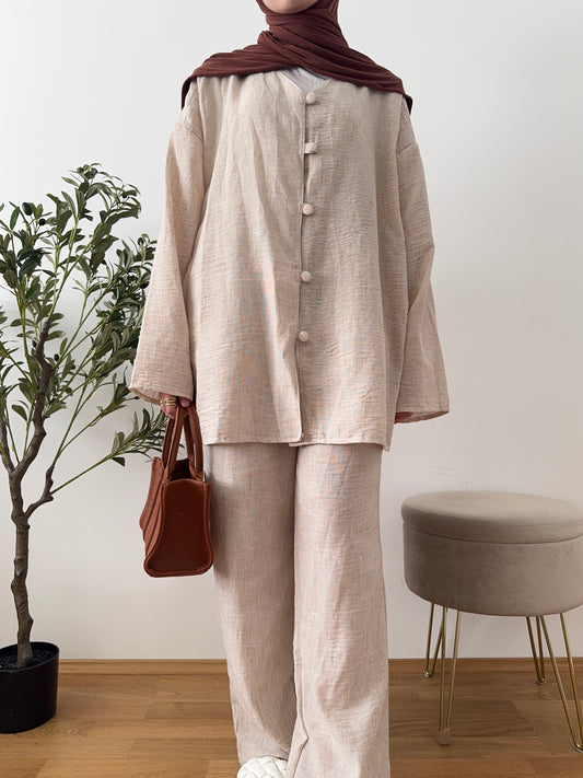 Layla Zweiteiler creme