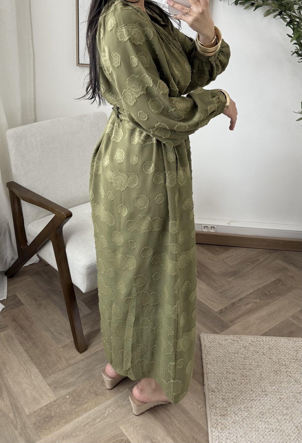 Rania Kleid khaki