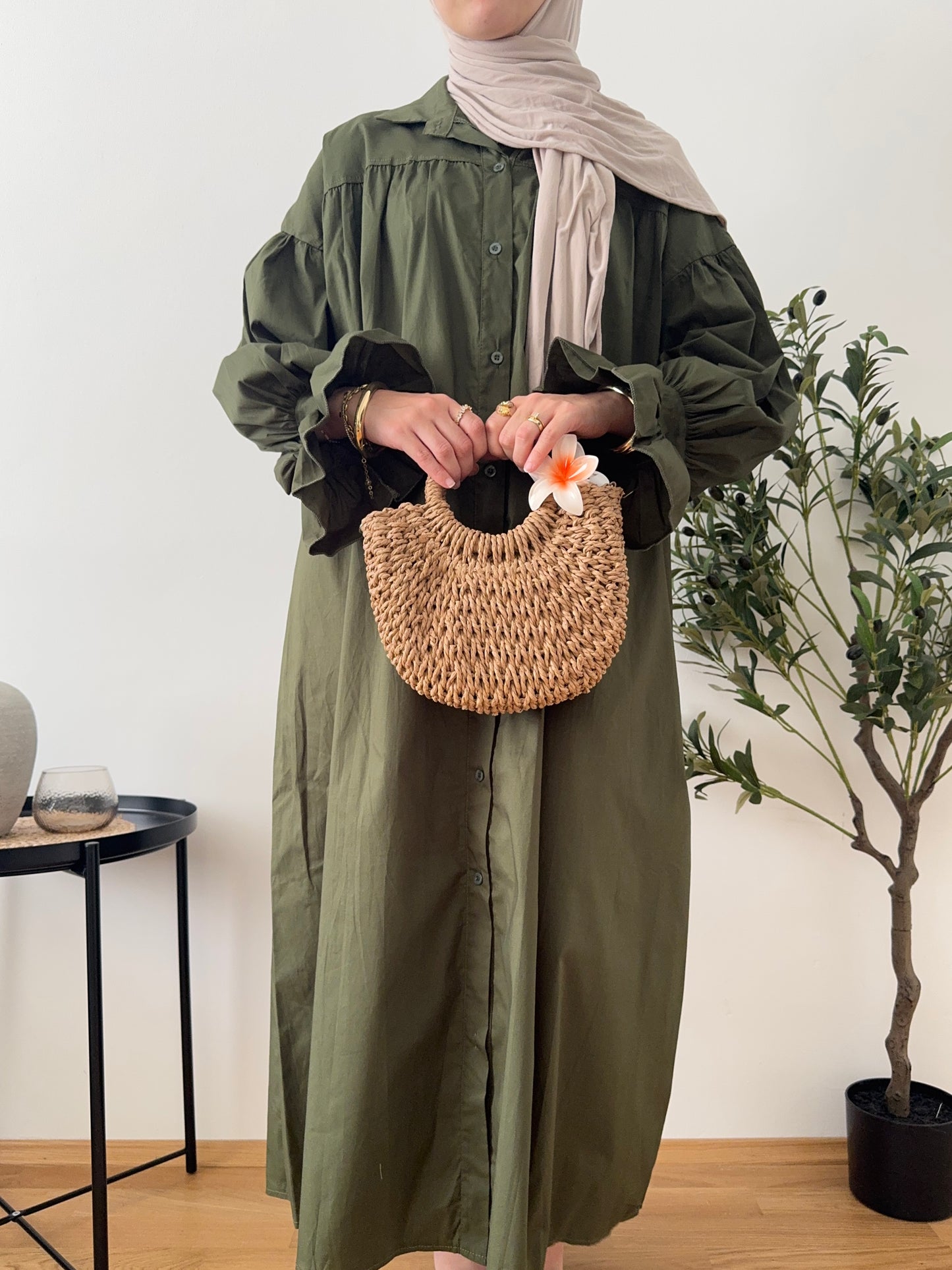Zayna Kleid khaki