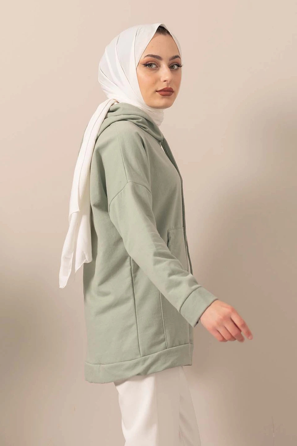 Hoodie Mintgrün