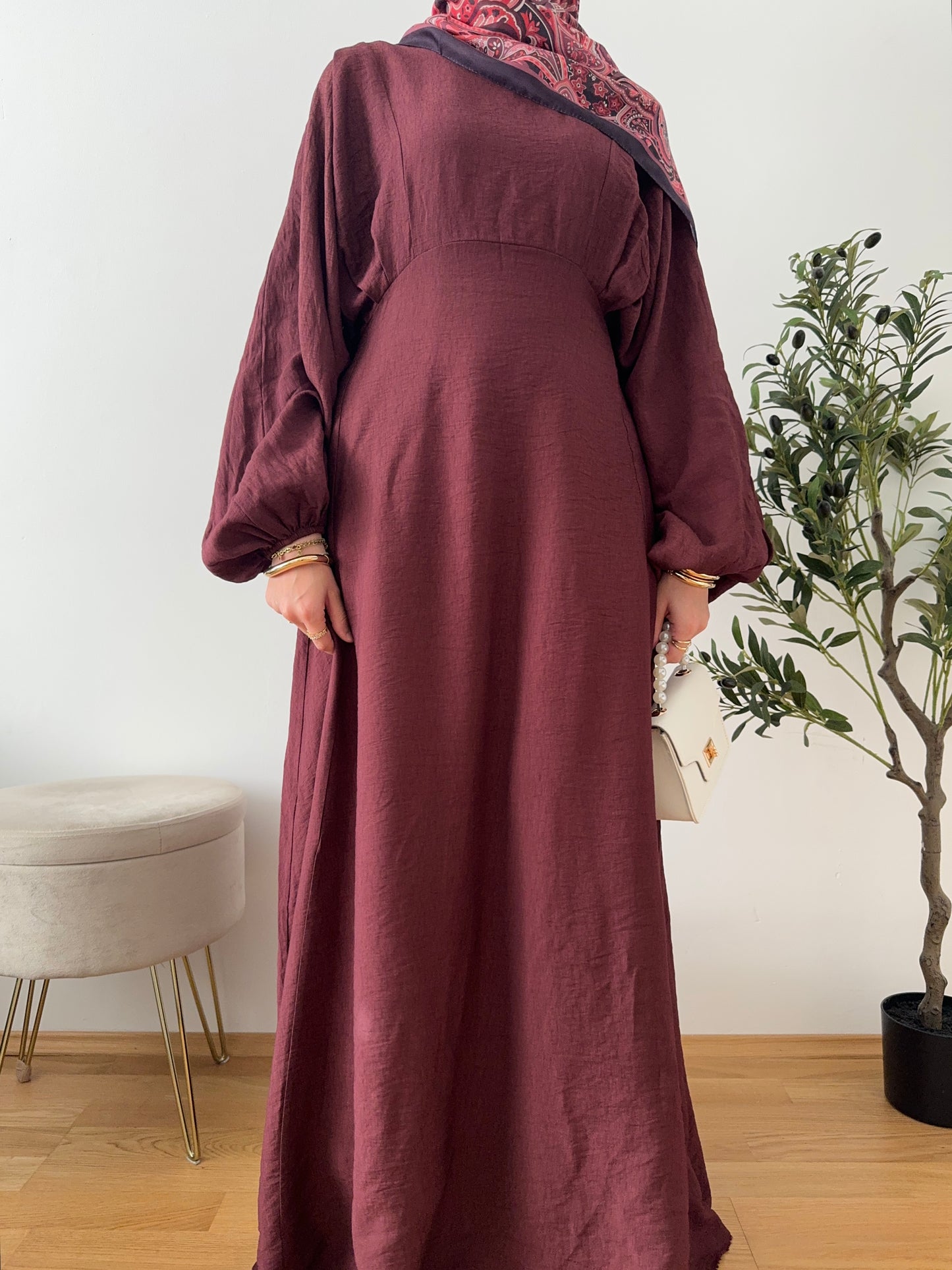Riya Kleid bordeaux