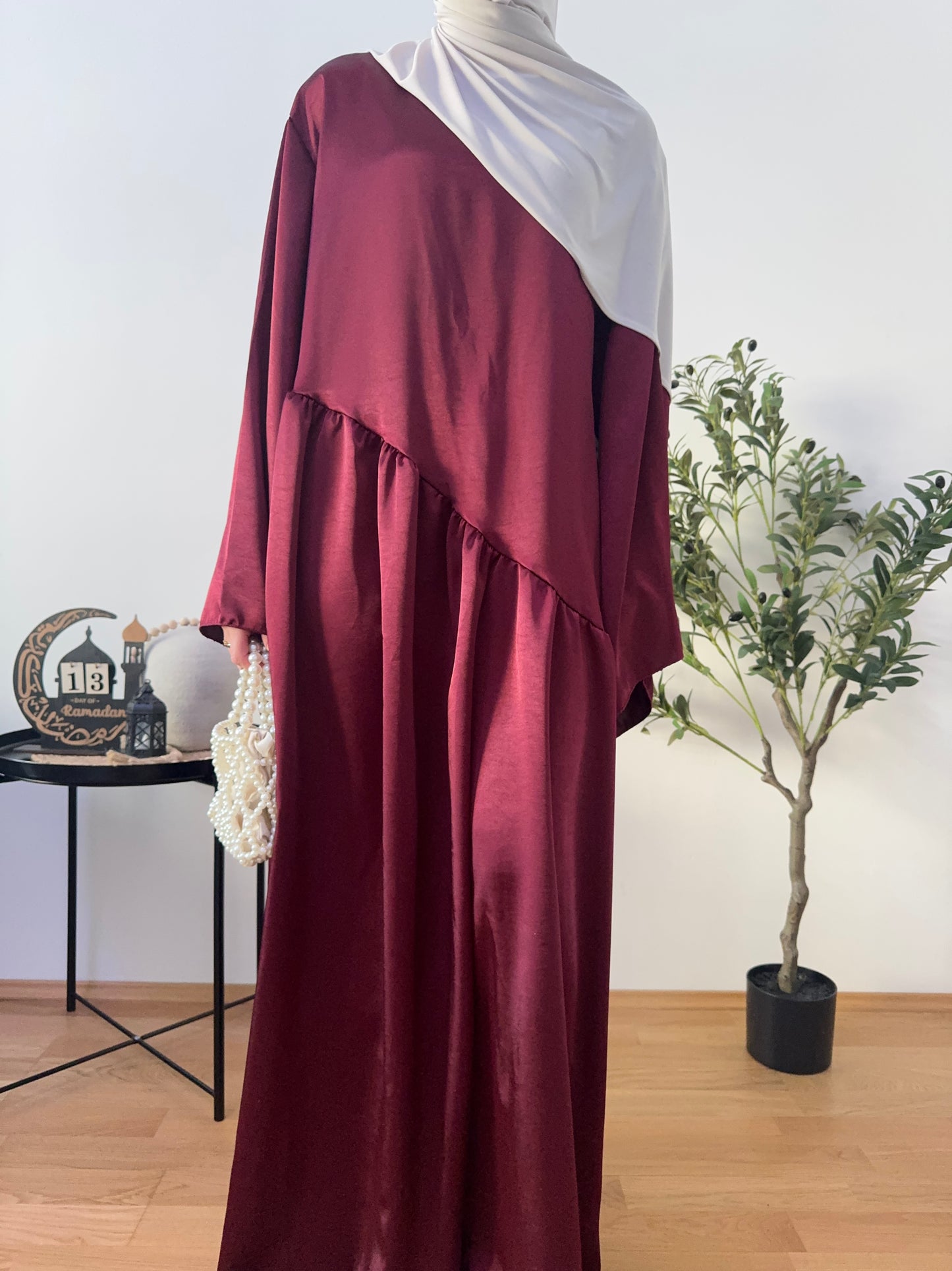 Rümeysa Abaya dunkelrot