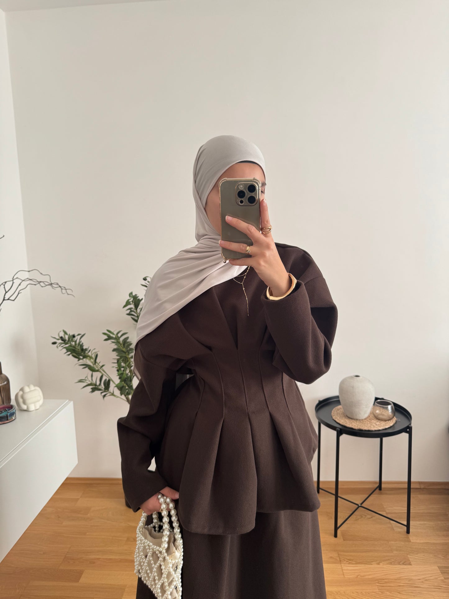 Lina Zweiteiler dunkelbraun