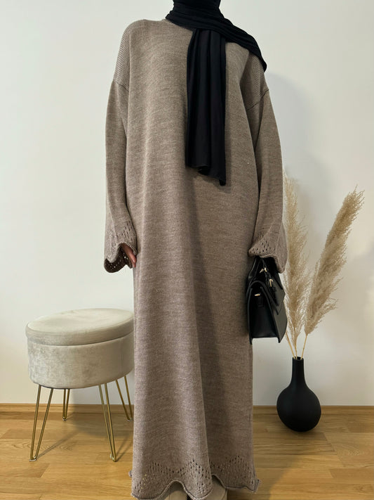 Meryem Strick Kleid mocha
