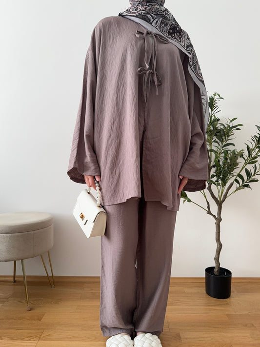 Mila Zweiteiler taupe