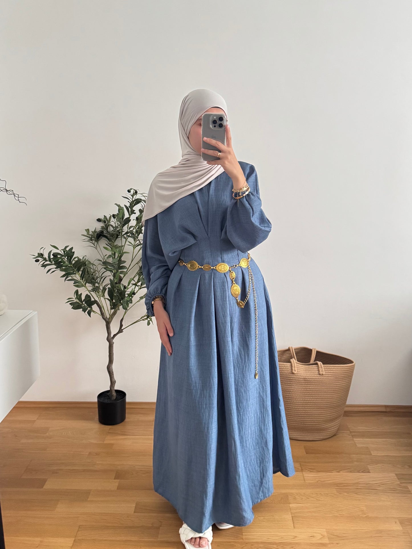 Aliya Kleid blau
