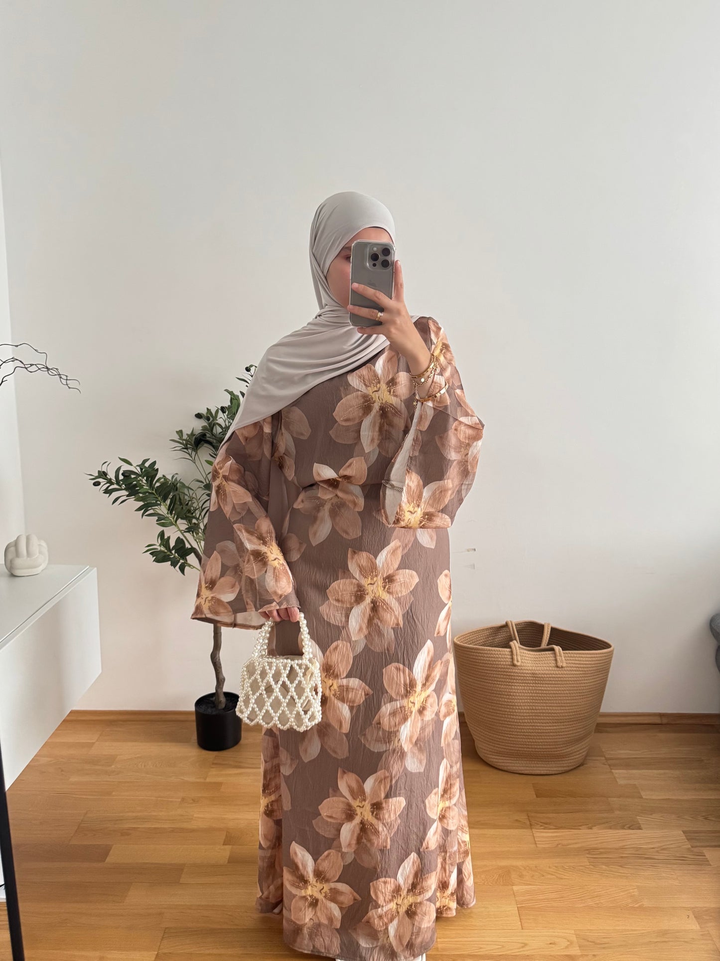 Lia Kleid taupe