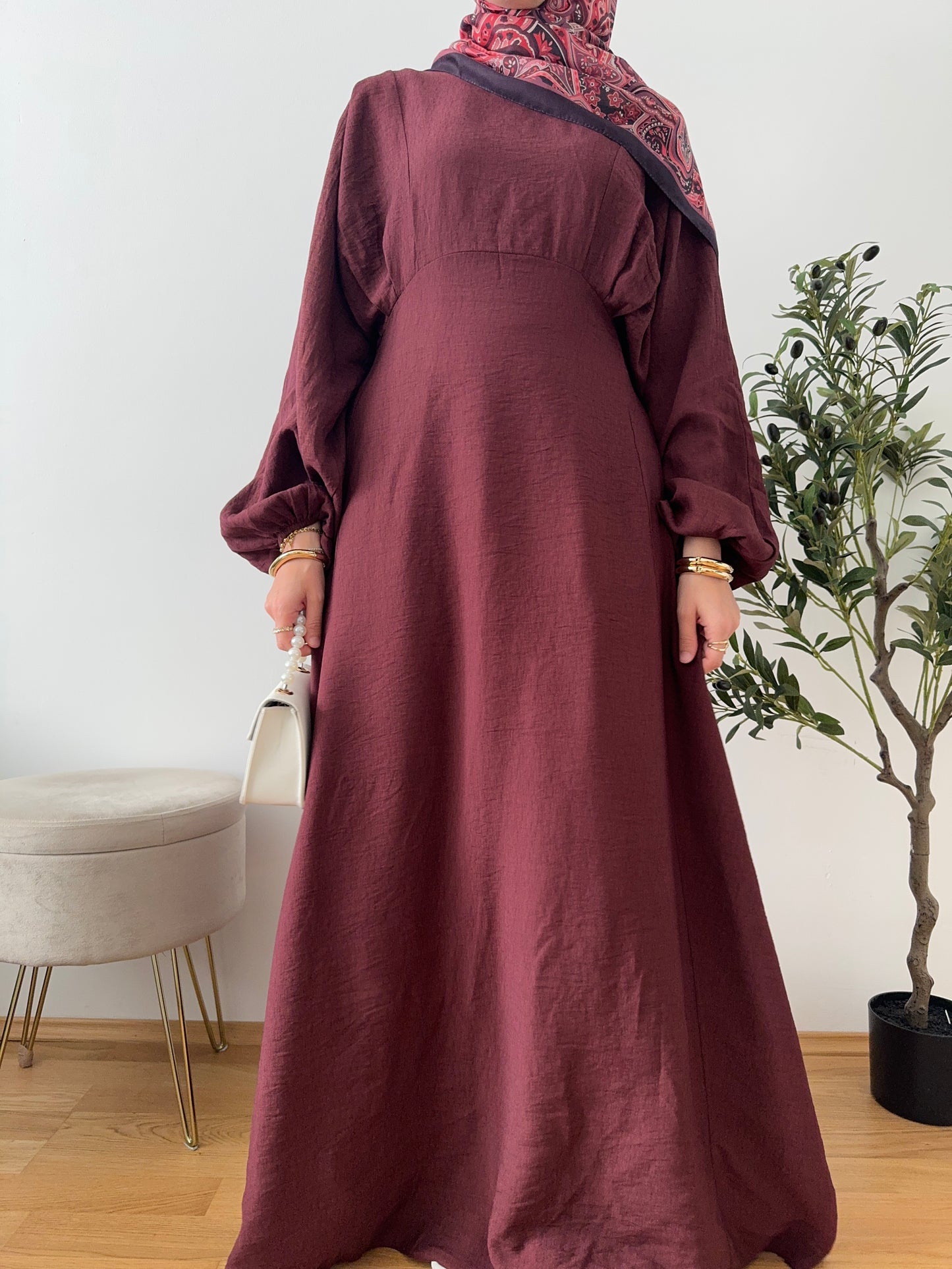 Riya Kleid bordeaux