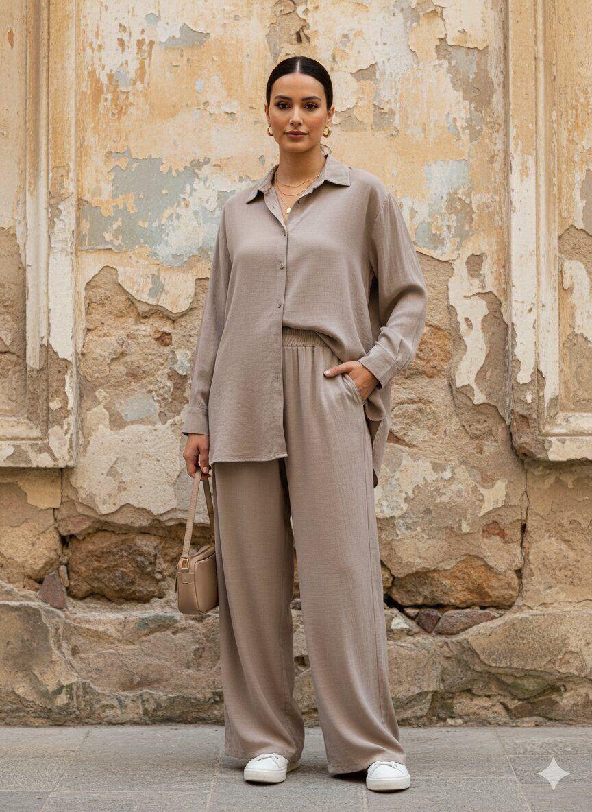 Amira Basic Zweiteiler taupe