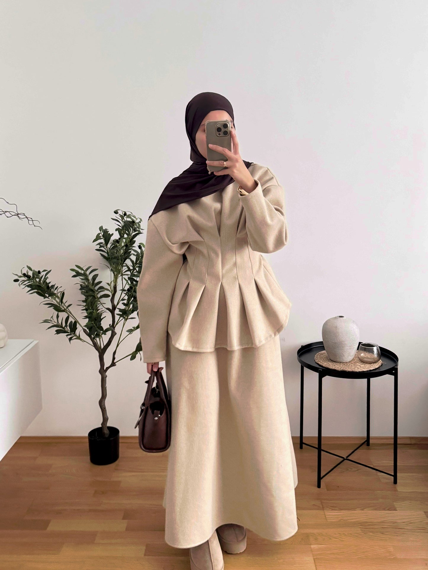 Lina Zweiteiler beige
