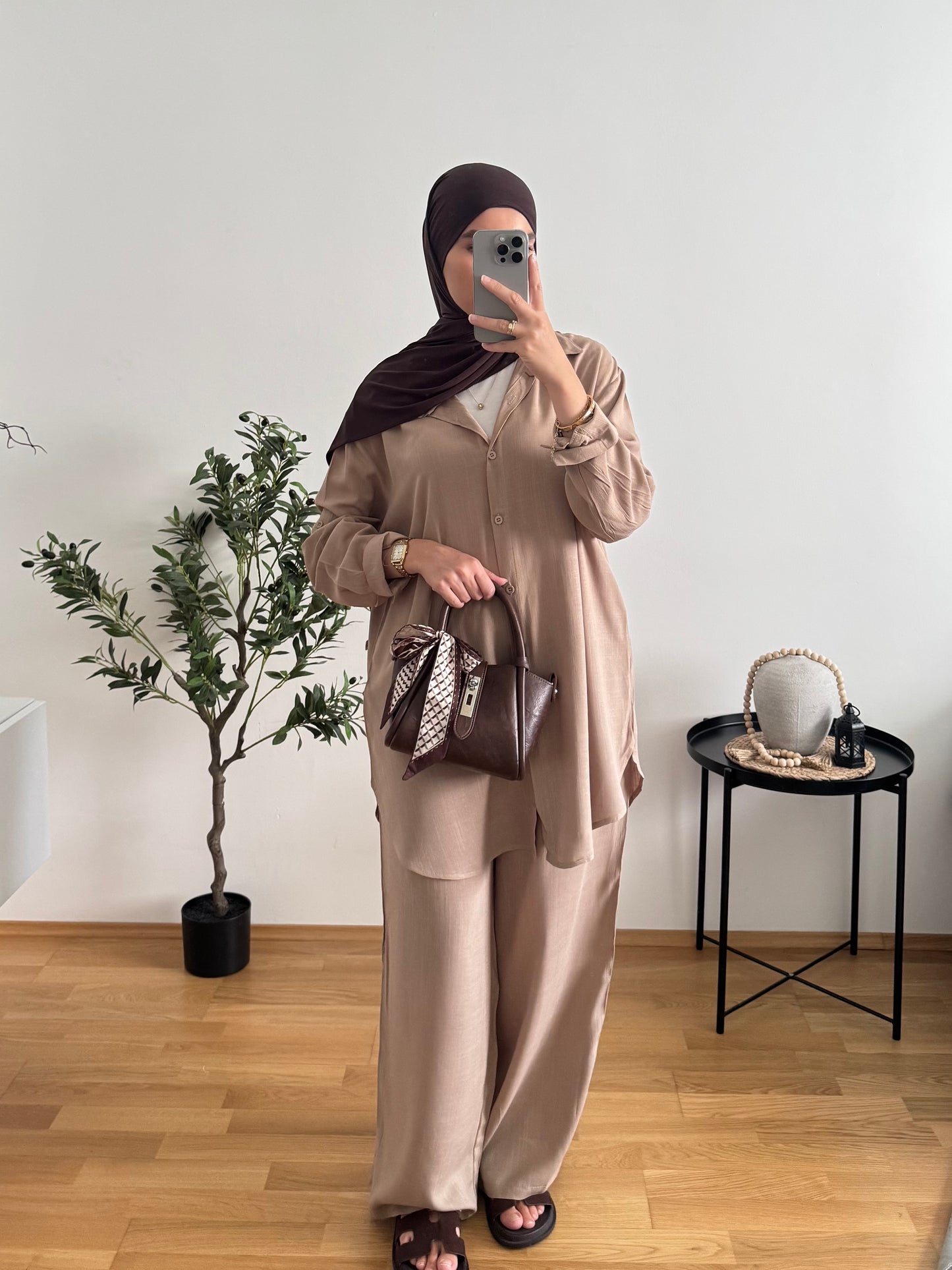 Amira Basic Zweiteiler taupe