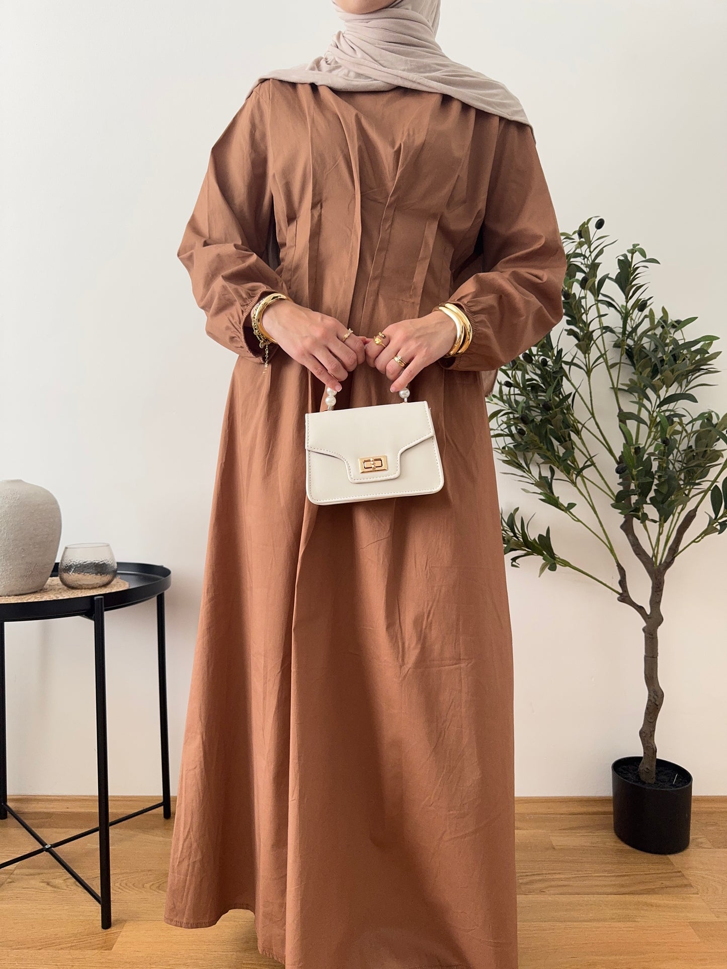 Seher Kleid camel