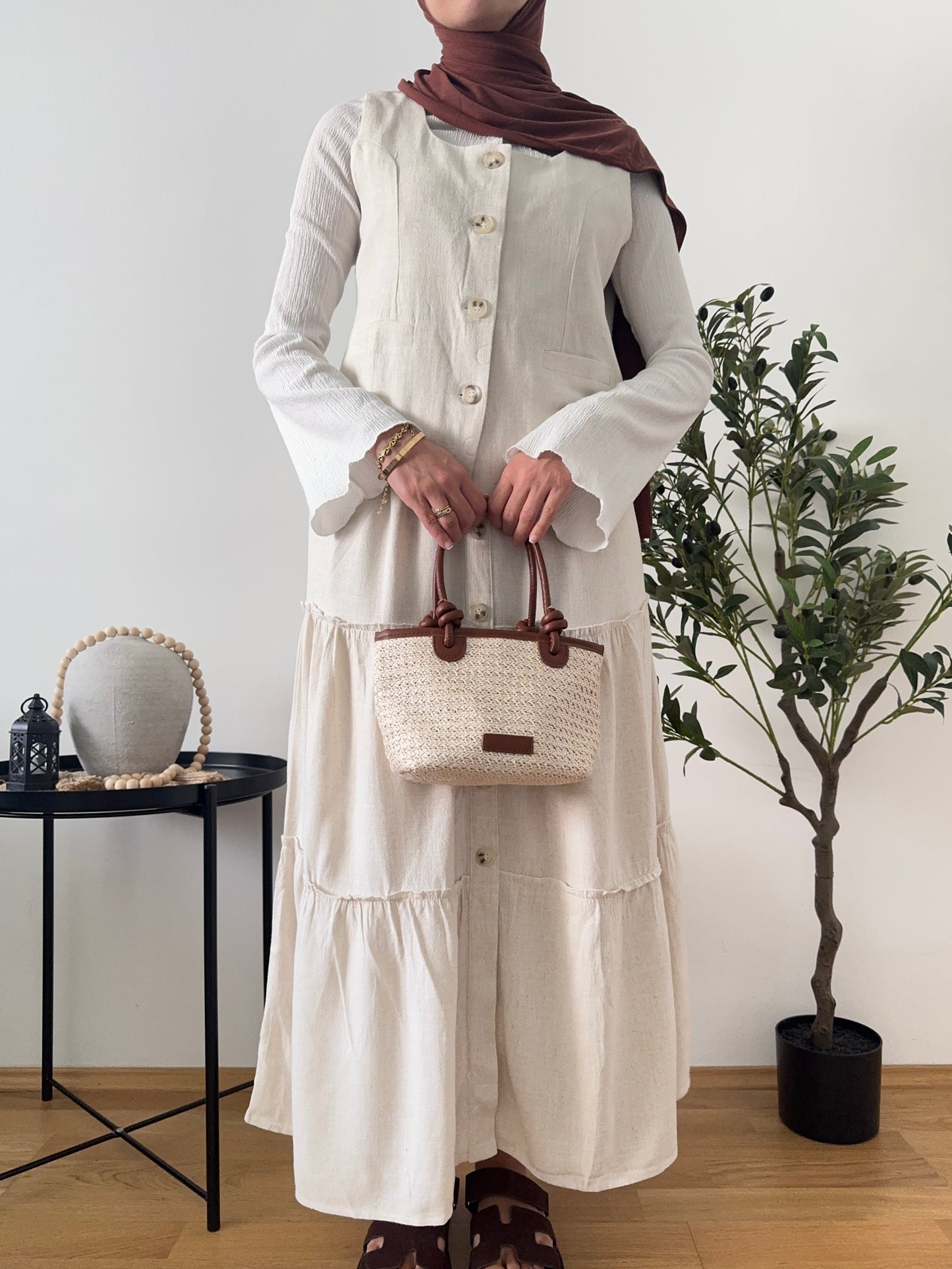 Jasmina Leinen Zweiteiler creme