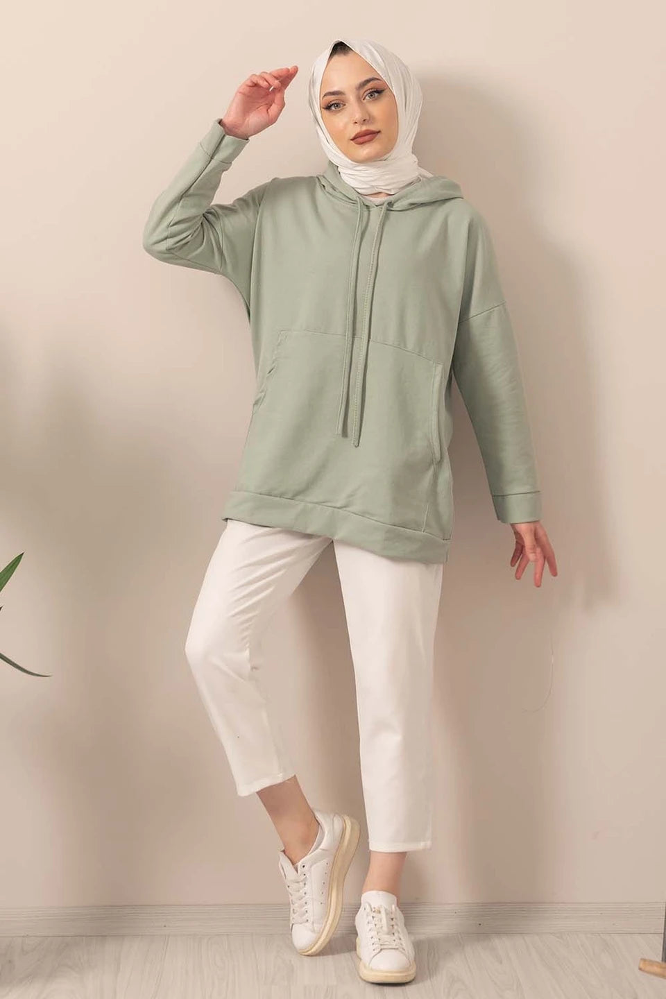 Hoodie Mintgrün