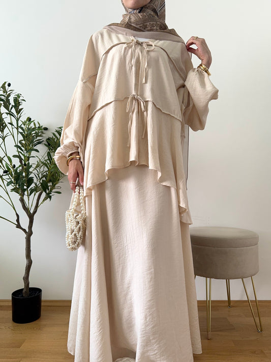 Noor Zweiteiler creme
