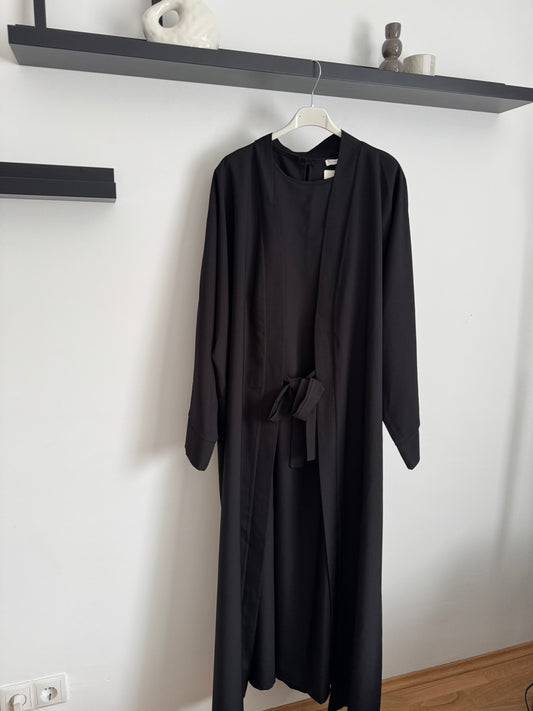 Sahra Kimono Abaya schwarz