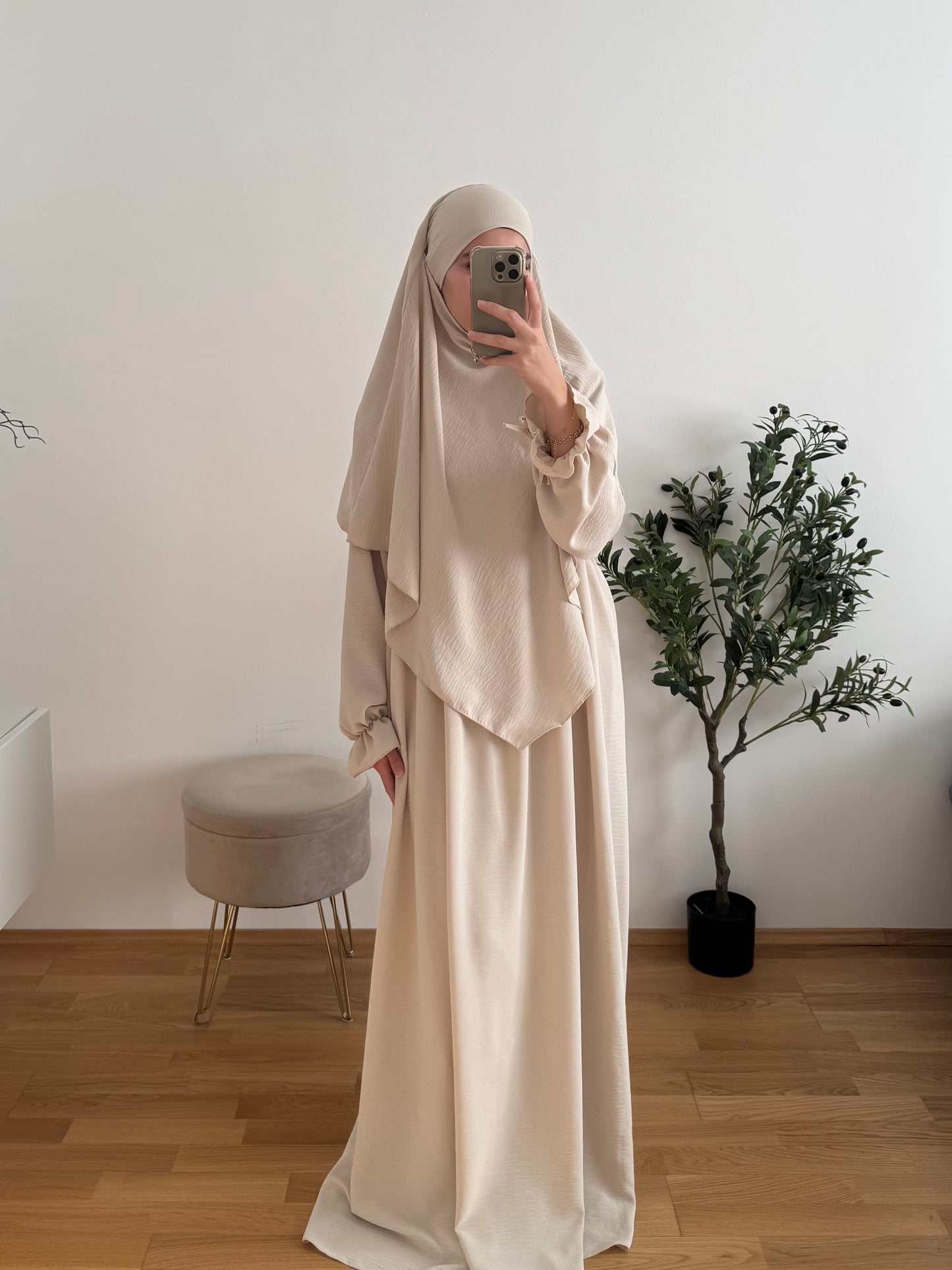 Abaya Set Safira creme