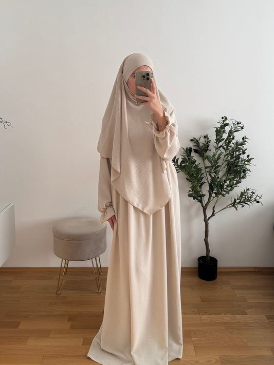 Abaya Set Safira creme